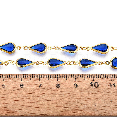 Brass Teardrop Link Chains CHC-N023-09D-G-1