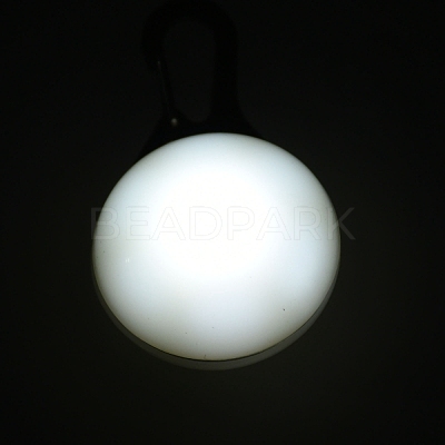 Plastic & Iron LED Collar Light AJEW-P080-04-1