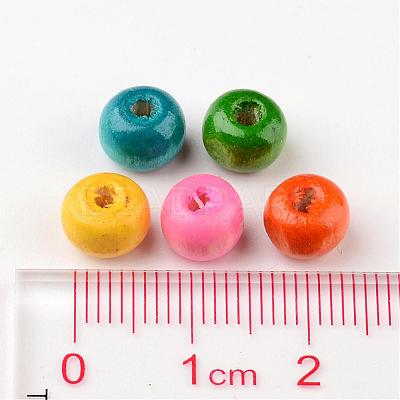 Lead Free Round Natural Wood Beads X-WOOD-S612-M-LF-1