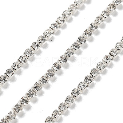 Iron Rhinestone Glass Cup Chain CH-U001-01X-1