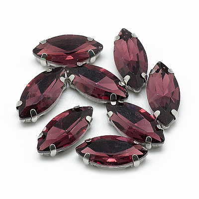 Sew on Rhinestone RGLA-T034-7x15mm-18-1