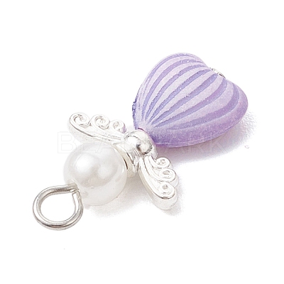 ABS Plastic Imitation Pearl Beads Pendants PALLOY-JF04125-1