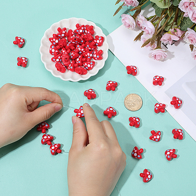 50Pcs Opaque Acrylic Beads OACR-PA0001-78-1