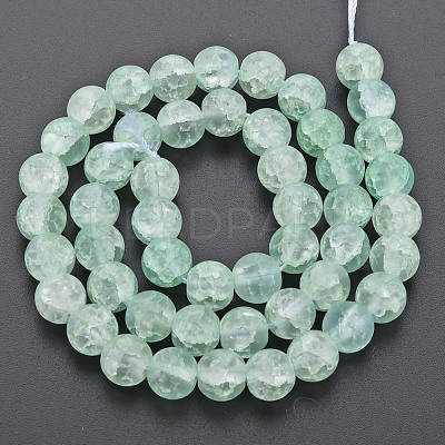 Crackle Glass Beads Strands GLAA-S192-D-008E-1