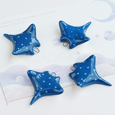 Handmade Porcelain Pendants X-PORC-C010-06-1