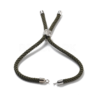 Twisted Nylon Cord Silder Bracelets DIY-B066-03P-22-1