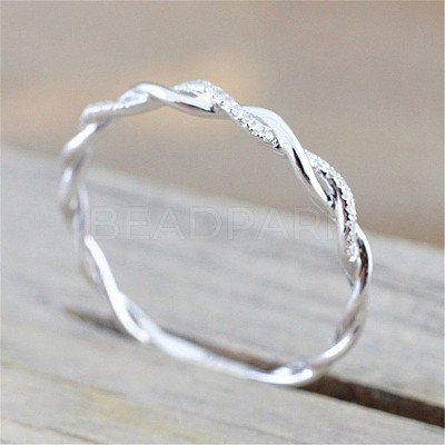 Alloy and Crystal Rhinestone Finger Rings FS-WGF6D8C-08-1