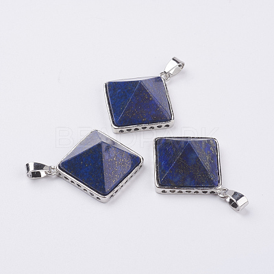 Natural Lapis Lazuli Pendants G-E442-02O-1