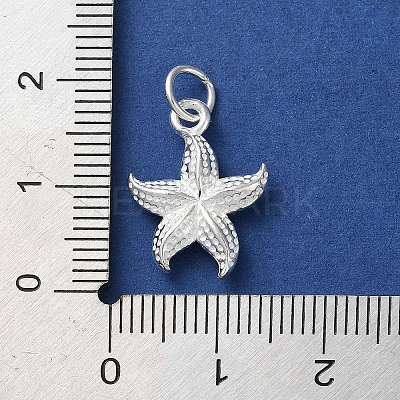 925 Sterling Silver Starfish Pendants LS-STER-E071-02S-01-1