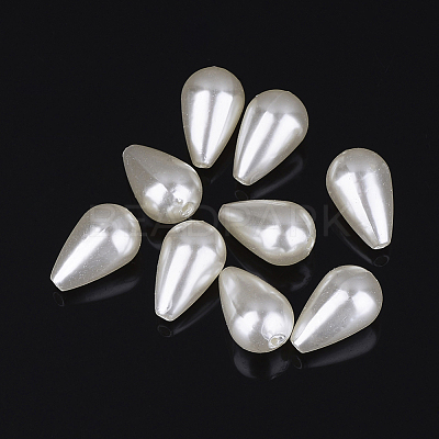 ABS Plastic Imitation Pearl Beads X-MACR-G003-1-1