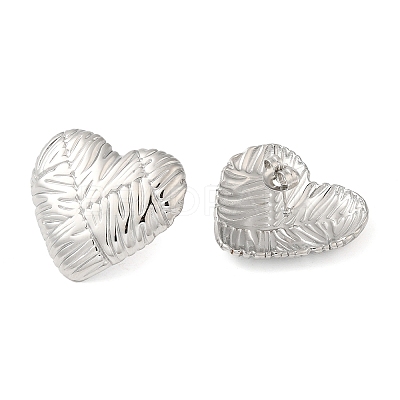 Non-Tarnish 304 Stainless Steel Stud Earrings EJEW-G364-21P-1
