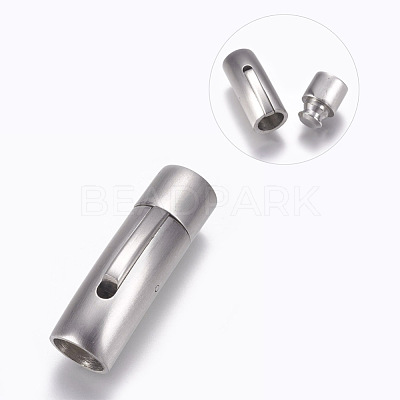 304 Stainless Steel Bayonet Clasps STAS-O114-032B-MP-1