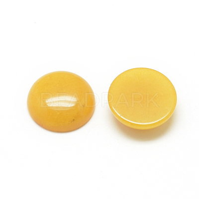 Natural White Jade Cabochons X-G-R416-8mm-06-1