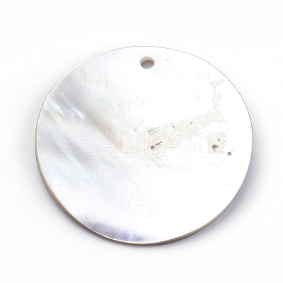 Black Lip Shell Pendants SHEL-Q008-64C-1