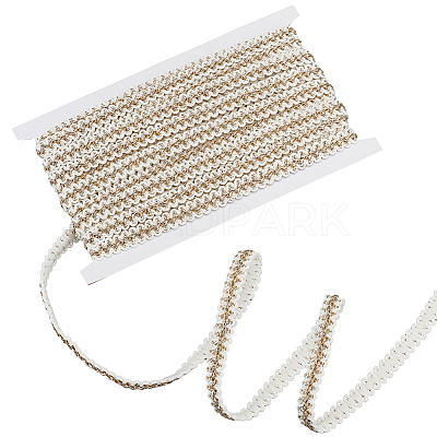 10 Yards Polyester Braided Lace Ribbon OCOR-WR0001-05A-1