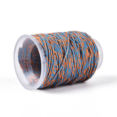 22M Two Tone Macrame Cotton Cord OCOR-T017-07J-1