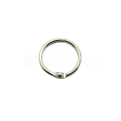 Iron Loose Leaf Book Binder Hinged Rings LS-SCRA-PW0004-124D-1