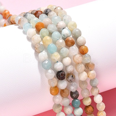 Natural Flower Amazonite Beads Strands X-G-G545-06-1