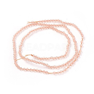 Transparent Glass Beads Strands GLAA-F094-A18-1
