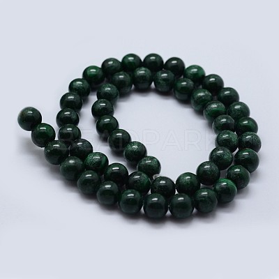 Natural Malachite Beads Strands G-F571-27B2-4mm-1