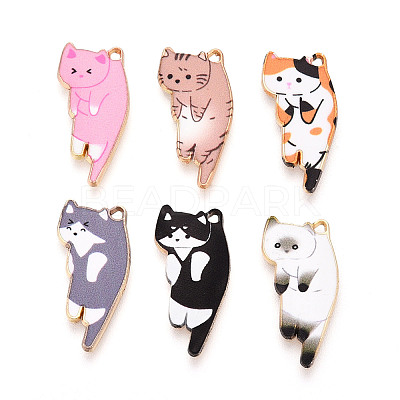 Alloy Enamel Pendants ENAM-N063-01-1