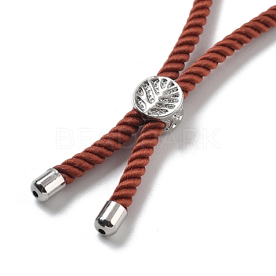 Twisted Nylon Cord Silder Bracelets DIY-B066-03P-31-1