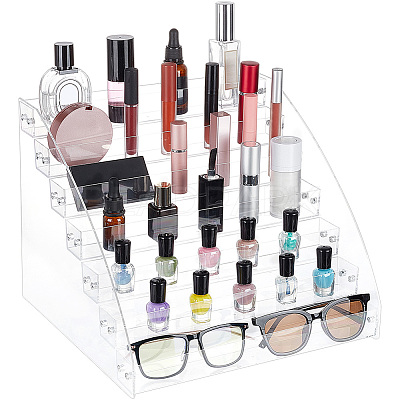 7-Tier Transparent Acrylic Nail Polish Organizer ODIS-WH0329-42B-1