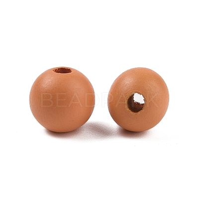 Wood European Beads WOOD-M014-01L-1