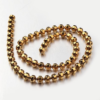Electroplate Non-magnetic Synthetic Hematite Bead Strands G-F300-31A-03-1