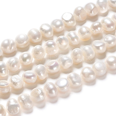 Natural Cultured Freshwater Pearl Beads Strands PEAR-I004-08A-1