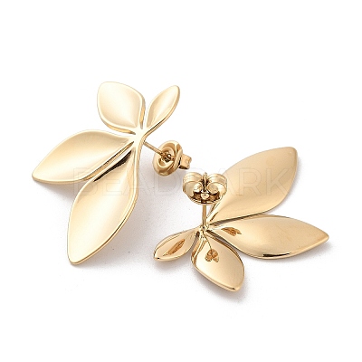 304 Stainless Steel Stud Earrings EJEW-H115-04G-1