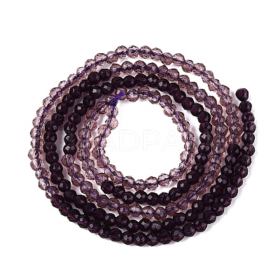 Transparent Glass Beads Strands GLAA-N074-01A-21-1