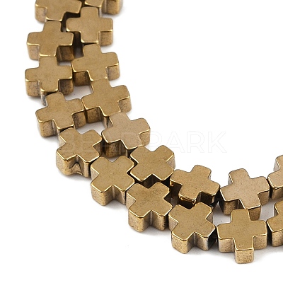 Electroplated Synthetic Non-magnetic Hematite Beads Strands G-J211-A06-03-1