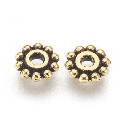 Gear Tibetan Style Alloy Spacer Beads X-GAB145-1