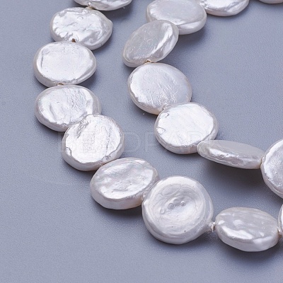 Shell Pearl Beads Strands X-BSHE-P030-01C-1