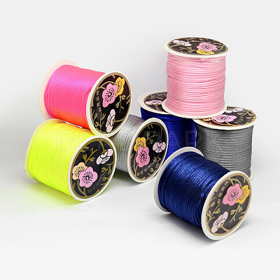 Nylon Satin Rattail Cords LW-K001-1mm-M-1