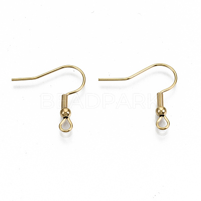 304 Stainless Steel Earring Hooks STAS-S111-001G-NR-1