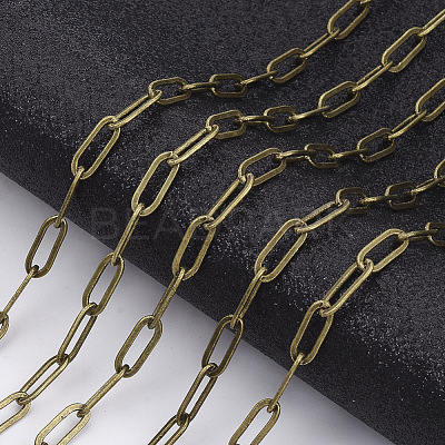 Brass Paperclip Chains X-CHC-S008-001B-AB-1