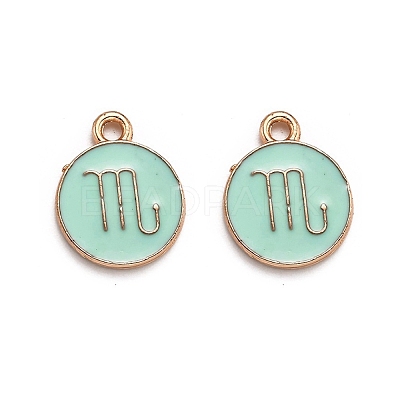 Alloy Enamel Pendants ENAM-S124-01B-15L-1