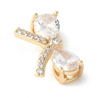 Brass Micro Pave Cubic Zirconia Pendants KK-A253-05G-1