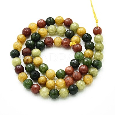 Natural Quartz Beads Strands G-N355-6mm-04-1