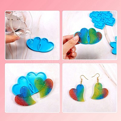 6Pcs DIY Pendant Silicone Molds DIY-SZ0006-45-1