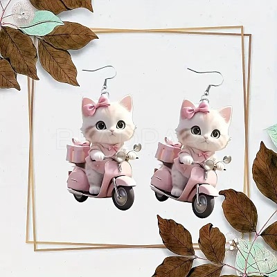 Acrylic Dangle Earrings FS-WG257D2-01-1