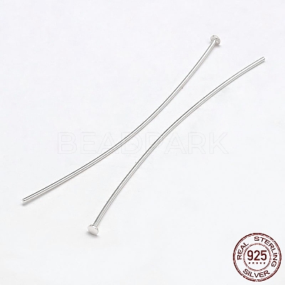 925 Sterling Silver Flat Head Pins STER-F018-01B-1