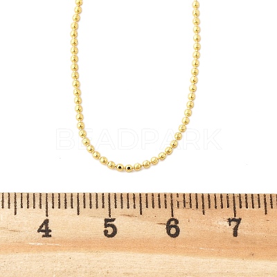 Brass Ball Chain Necklaces MAK-L009-06G-1