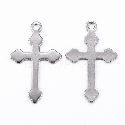 Tarnish Resistant 304 Stainless Steel Cross Pendants LS-STAS-H397-38P-1