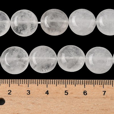 Natural Angola Quartz Crystal Beads Strands G-L648-B15-15mm-1