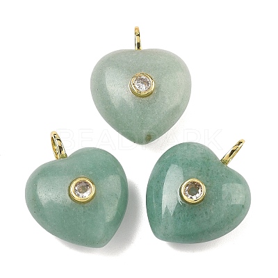 Natural Green Aventurine Pendants G-B180-03G-10-1