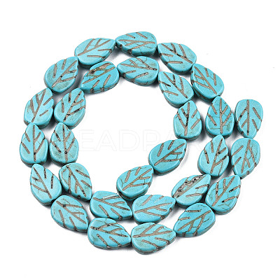 Gemstone Beads Strands X-TURQ-S240-14x10mm-2-1