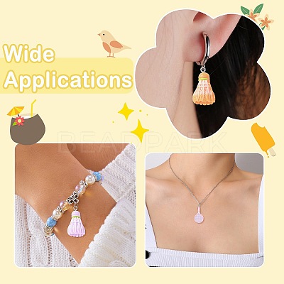 30Pcs 2 Styles Sports Opaque Resin Pendants RESI-CJ0005-35-1